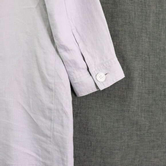 J. Jill Love Linen Artist Coat Jacket Tunic Women's Small Gray Pockets - Picture 15 of 16